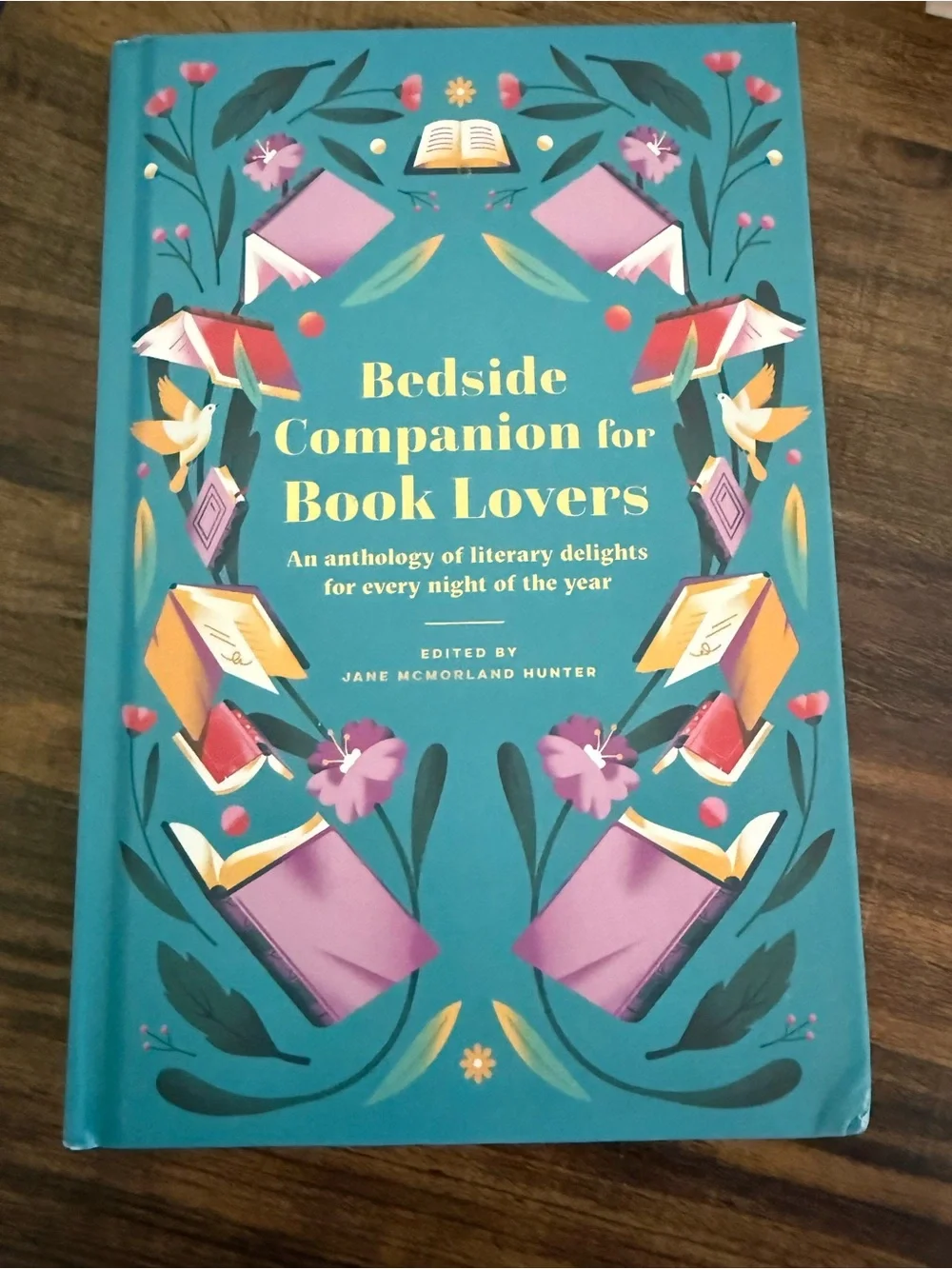 Bedside Companion for Book Lovers - Teal Floral Hardcover